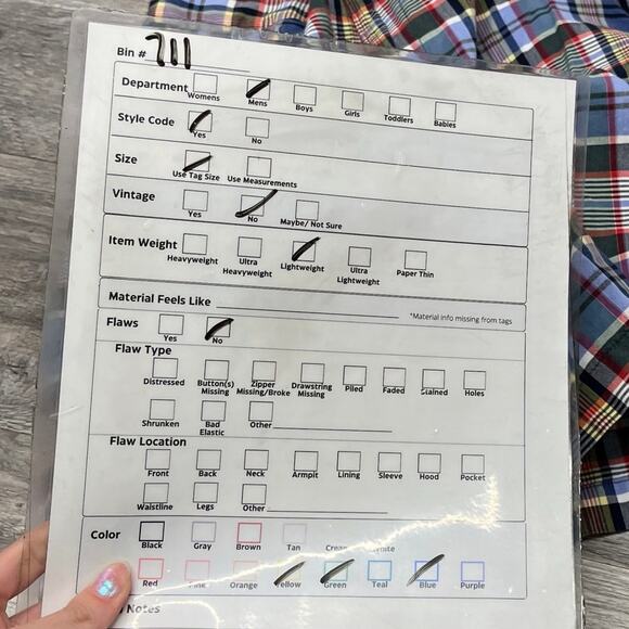 Lands End Shorts Blue Yellow Mens 32 Traditional‎ Fit Madras Plaid Flat Front - Picture 10 of 10